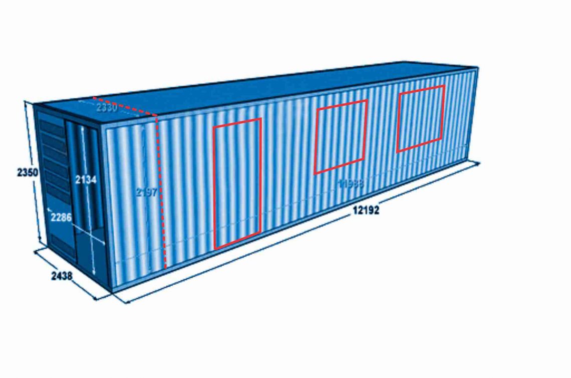 Разметка контейнера