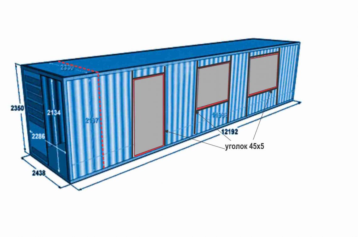 Дверные и оконные проемы с уголком