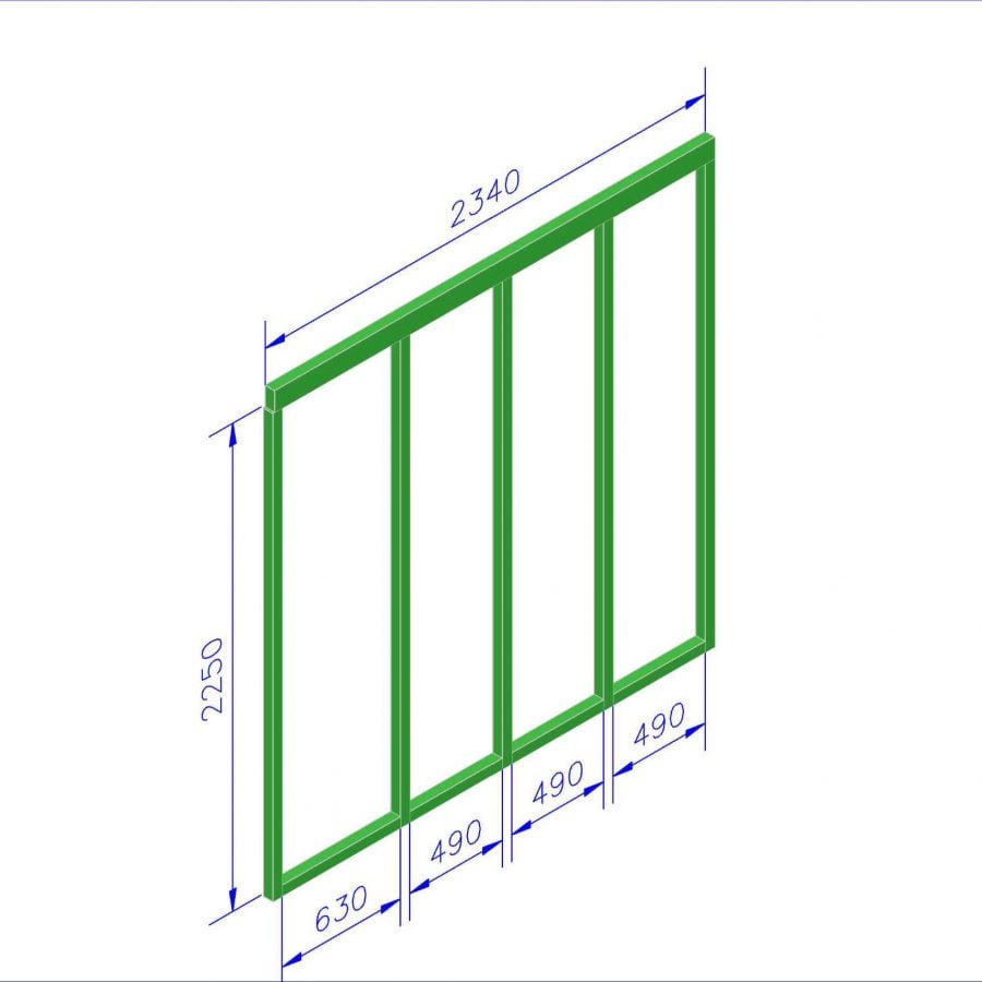 Перегородка каркаса