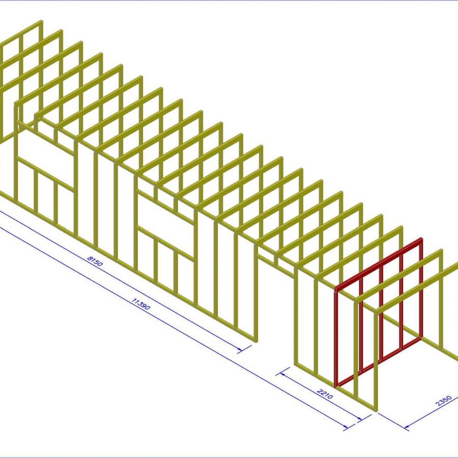 Общий вид каркаса
