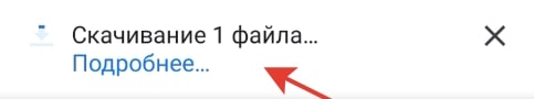 Начинается скачивание видео с ВК