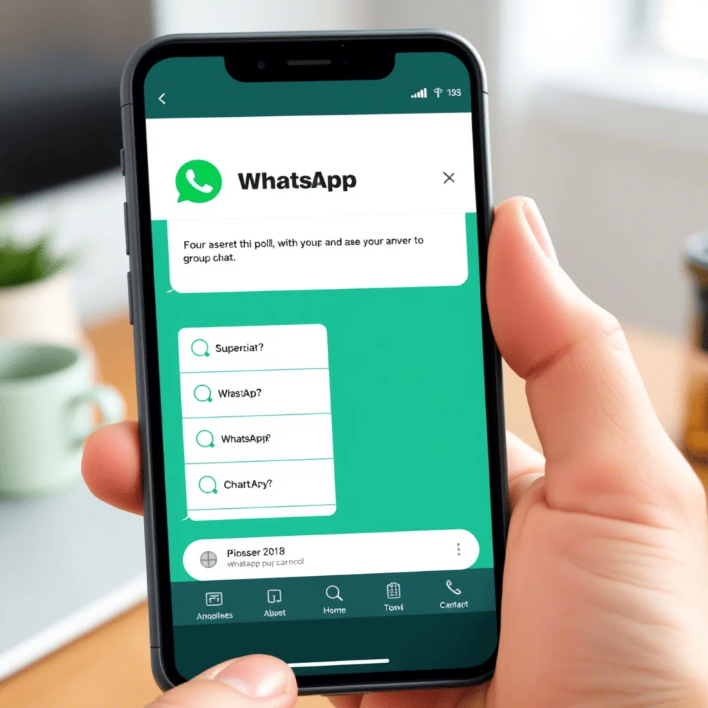 Как в WhatsApp сделать опрос